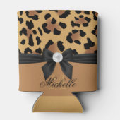 Leopard Print en Bow Blikjeskoeler (Achterkant)