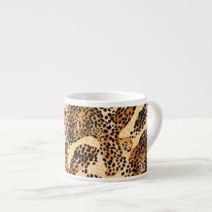 Leopard Print Espresso Mok