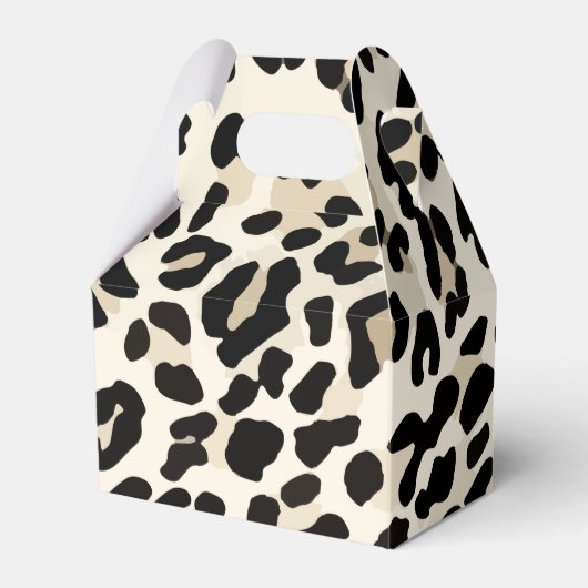  Leopard Print Favor Box Bedankdoosjes (Voorkant Zijde)