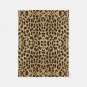 Leopard Print Fleece Blanket (Voorkant)