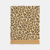 Leopard Print Fleece Blanket (Voorkant)