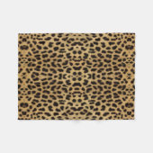 Leopard Print Fleece Blanket Deken (Voorkant (Horizontaal))