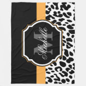 Leopard Print Fleece Deken (Voorkant)