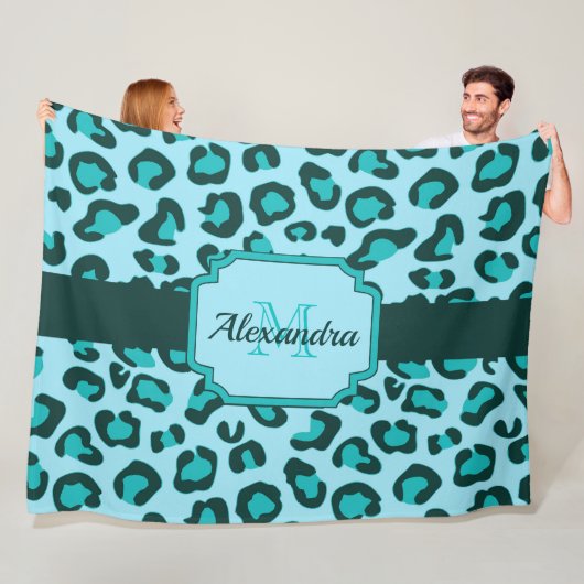 Leopard Print Fleece Deken (In situ)