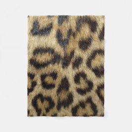 Leopard Print Fleece Deken