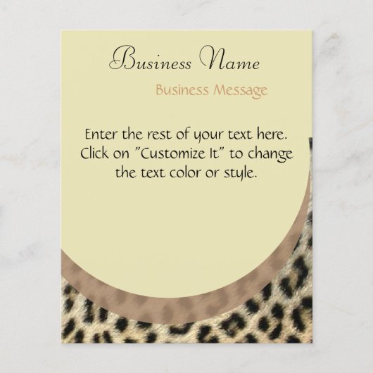 Leopard Print Flyer (Voorkant)