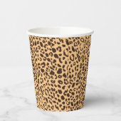 Leopard Print Fun Paper Cups Papieren Bekers (Links)