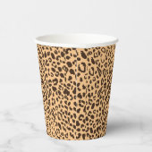 Leopard Print Fun Paper Cups Papieren Bekers (Rechts)