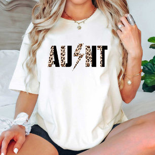 Leopard Print geweldige tante verjaardag T-shirt