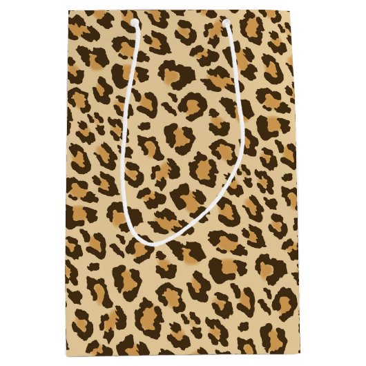 Leopard Print Gift Bag Medium Cadeauzakje (Voorkant)