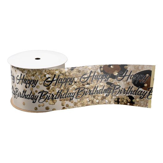 Leopard Print Gold Glitter Lint (Spoel)