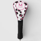 LEOPARD PRINT Golf | monogram met gepersonaliseerd Golfheadcover (Voorkant)