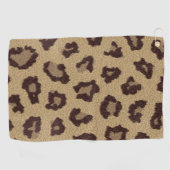 Leopard Print Golfhanddoek (Horizontaal)