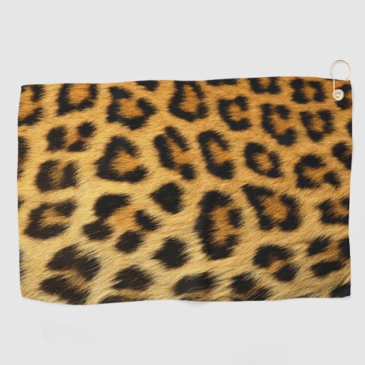 Leopard Print Golfhanddoek (Horizontaal)