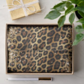 Leopard Print Gouden Glitzy Glitter Glitter Tissuepapier (Geschenk)