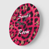 Leopard Print Grote Klok (Hoek)