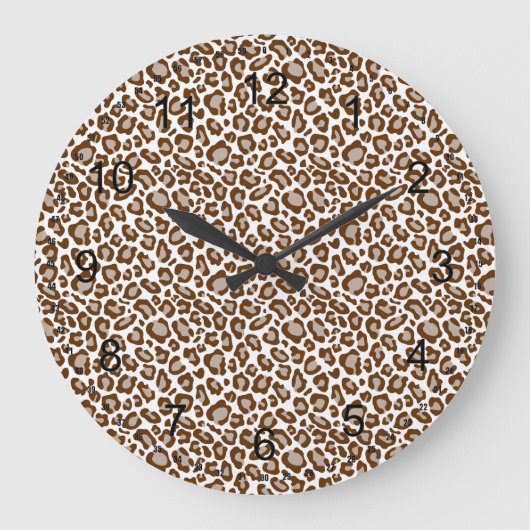 Leopard Print Grote Klok (Voorkant)