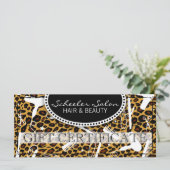 Leopard Print Hair & Beauty Gift Certificate (Staand voorkant)