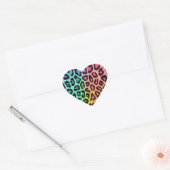 Leopard Print Hart Sticker (Envelop)