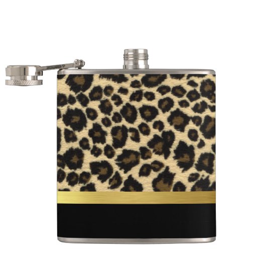 Leopard Print Heupfles (Geopend)