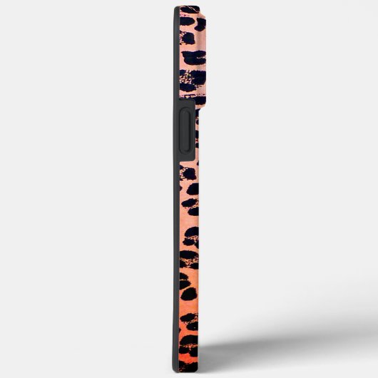 Leopard Print Hoesje-Mate iPhone case (Achterkant / Rechts)