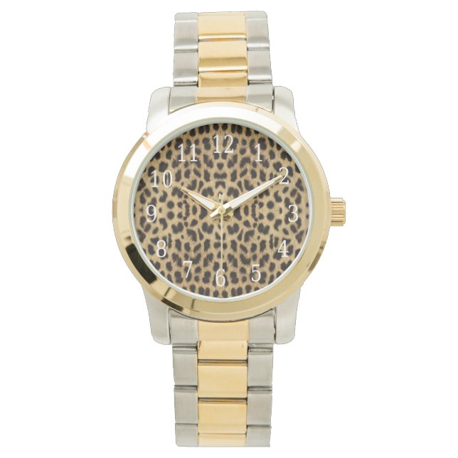 Leopard print Horloge (Voorkant)