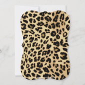 Leopard Print Hot Pink Bow Sweet 16th Birthday Kaart (Achterkant)
