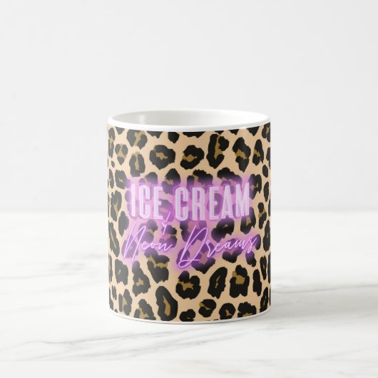 Leopard Print Ice Cream & Neon Dreams Mok (Center)