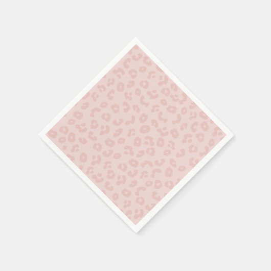 Leopard Print in roze Servetten (Hoek)