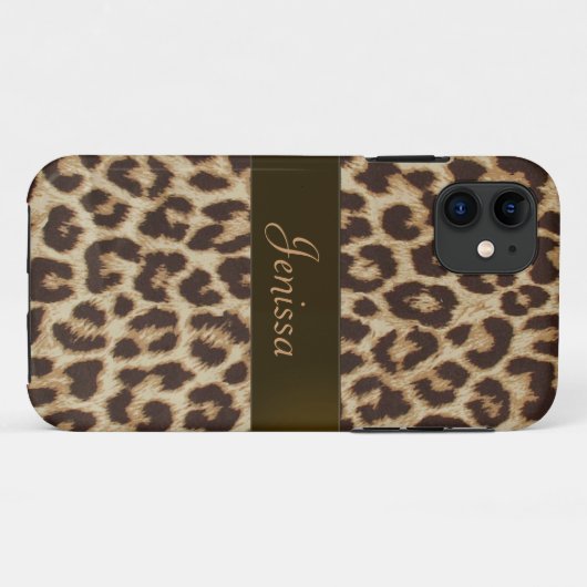 Leopard Print iPhone 5 Hoesje (Achterkant (horizontaal))