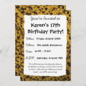 Leopard Print Kaart (Voorkant / Achterkant)