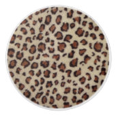 Leopard Print Keramische Knop (Voorkant)