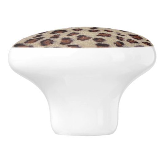 Leopard Print Keramische Knop (Zijkant)
