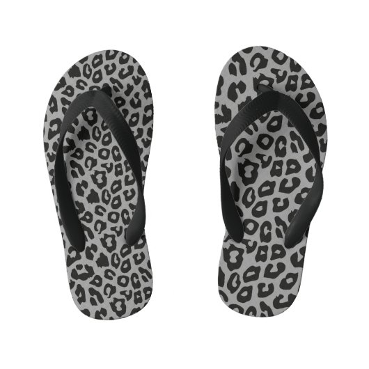 Leopard Print Kinder Teenslippers (Voetbed)