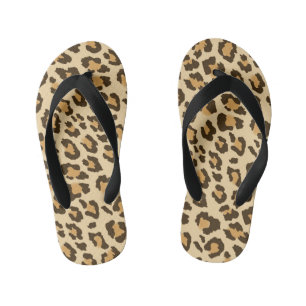 Leopard Print Kinder Teenslippers