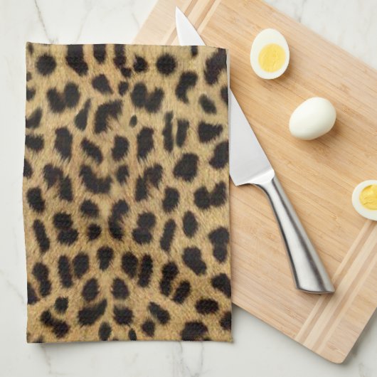 Leopard Print Kitchen Towel Theedoek (Quarter Fold)