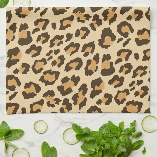 Leopard Print Kitchen Towel Theedoek (Gevouwen)
