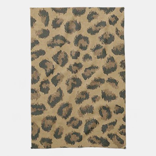 Leopard Print Kitchen Towel Theedoek (Verticaal)