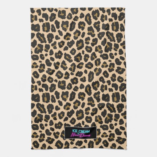 Leopard Print Kitchen Towel Theedoek (Verticaal)