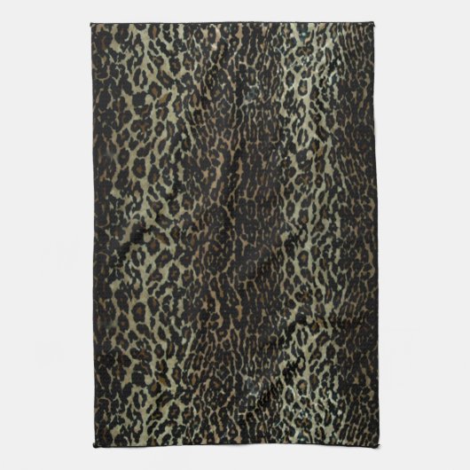 Leopard Print Kitchen Towel Theedoek (Verticaal)