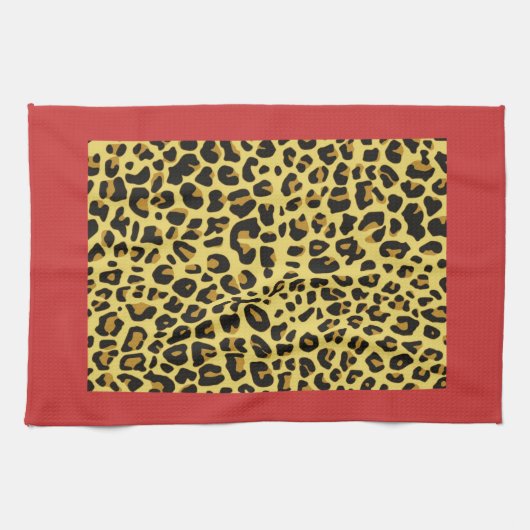 Leopard Print Kitchen Towels Theedoek (Horizontaal)