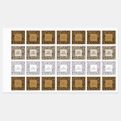 Leopard Print Kleur Gecodeerd Ijzer op naam Labels (Vel)