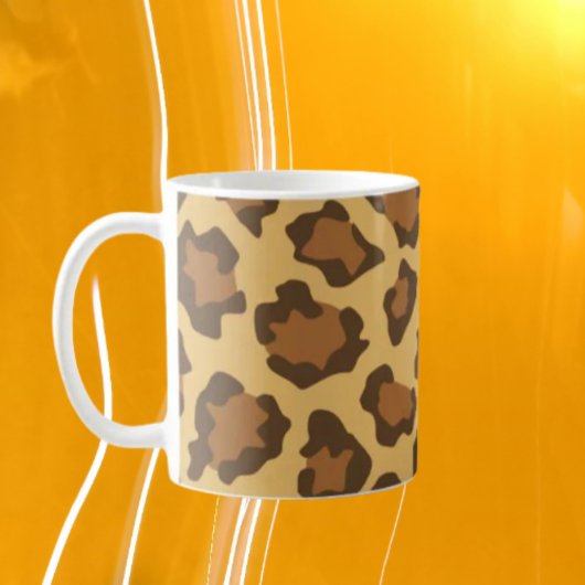 Leopard Print Koffiemok