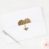 Leopard Print L monogram initialen Hart Sticker (Envelop)