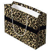 Leopard Print Large Cadeauzakje (Achterkant Gekanteld)