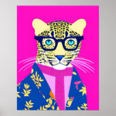 Leopard Print, Leopard Gift, Leopard art, Leopard Poster (Voorkant)