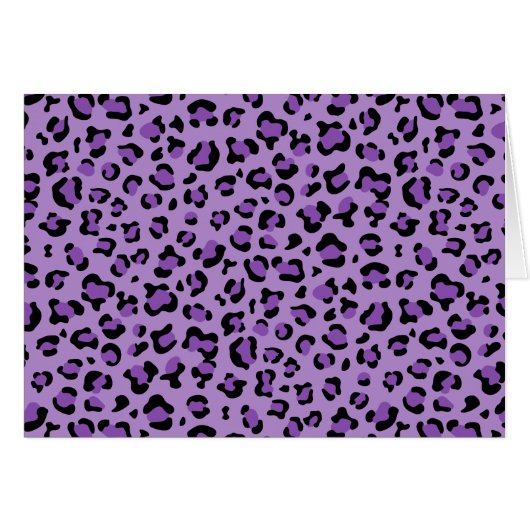 Leopard Print, Léopard Spots, Purple Leopard (Devant horizontal)