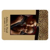 Leopard Print Lint Juweel Foto Flexibele Magneet (Horizontaal)