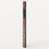 Leopard Print Lips Kisses Personalized Case-Mate iPhone Case (Achterkant/links)