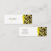 Leopard Print, luipspuiten, bruine luipaard Mini Visitekaartje (Voorkant / Achterkant)